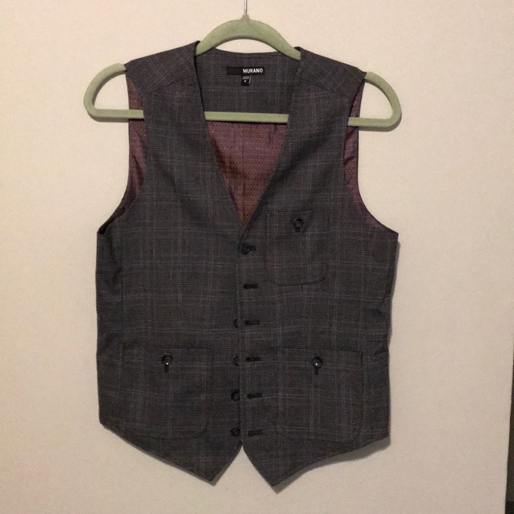 Murano Plaid Vest